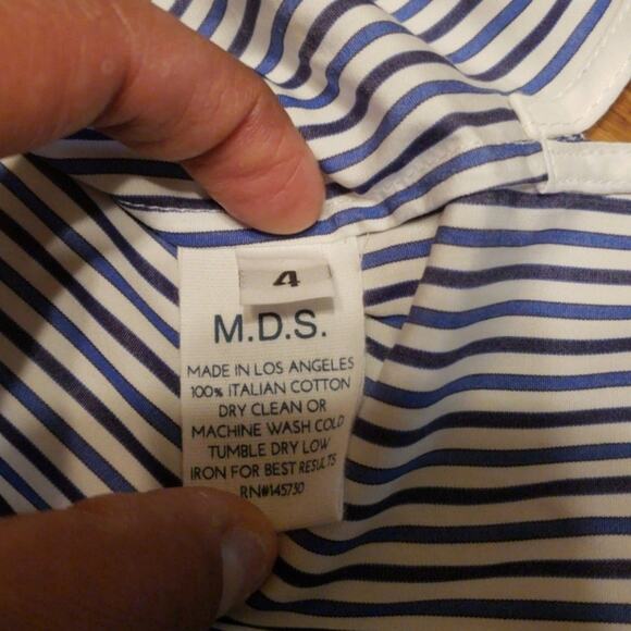 MARK D. SIKES STRIPED TOP, SIZE 4, NWOT - Picture 7 of 8